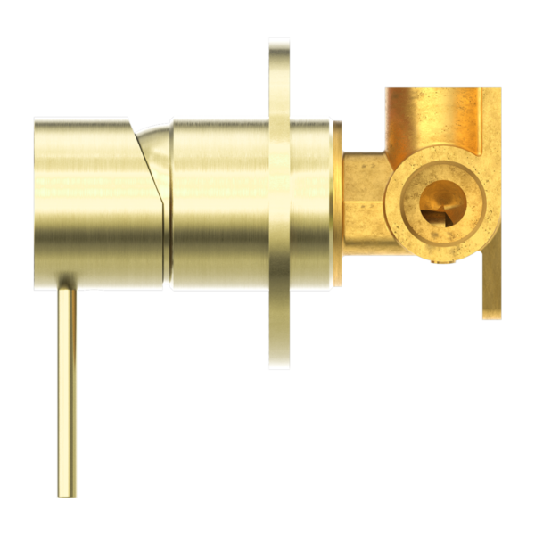 Nero Mecca Shower Mixer 80mm Plate - Brushed Gold