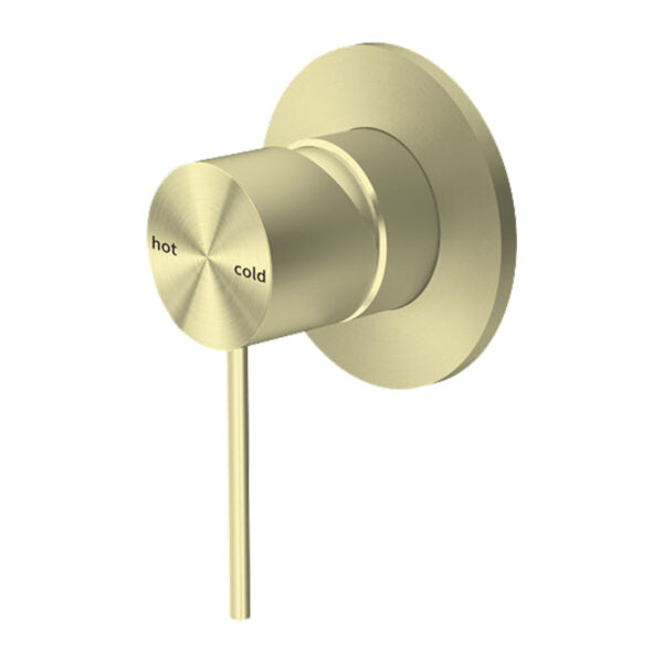 Nero Mecca Shower Mixer 80mm Plate - Brushed Gold
