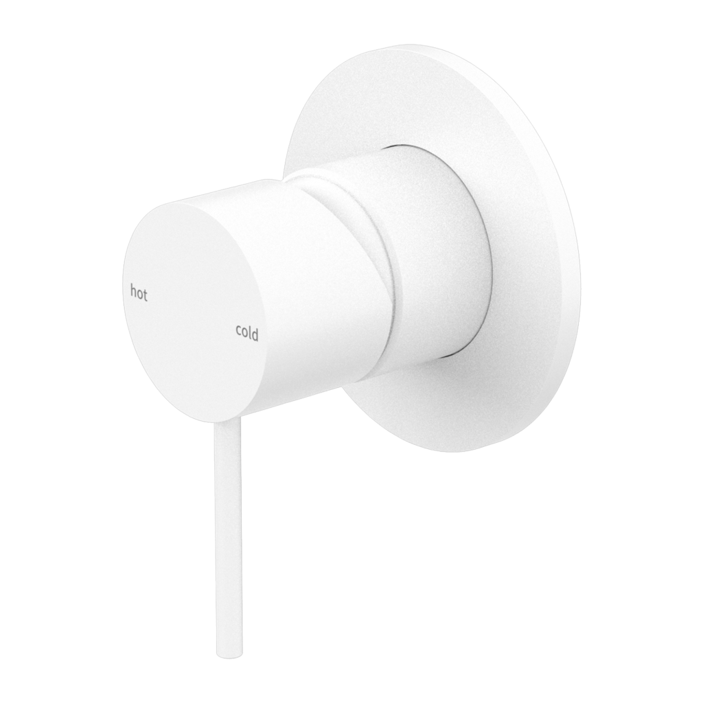 Nero Mecca Shower Mixer 80mm Plate - Matte White