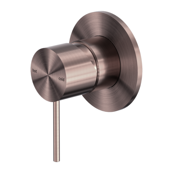 Nero Mecca Shower Mixer 80mm Plate - Brushed Bronze