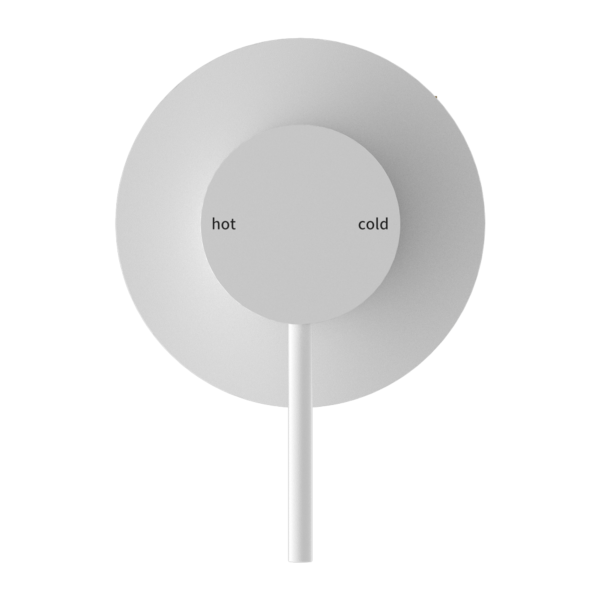 Nero Mecca Shower Mixer 80mm Plate - Matte White