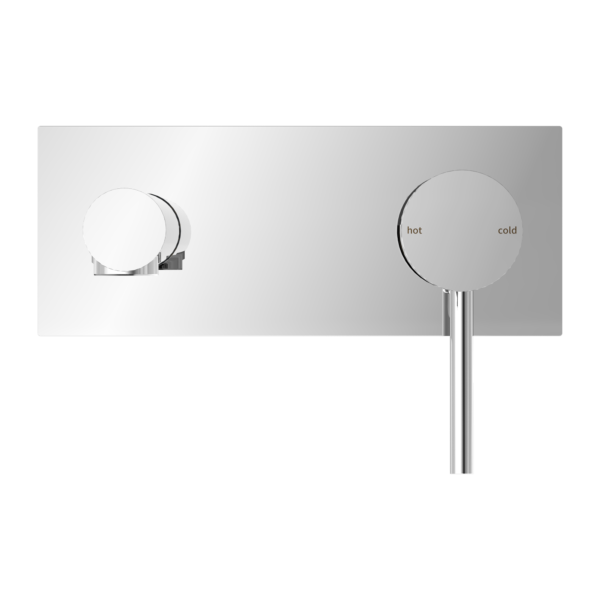 Nero NR250807aCH Dolce Wall Basin/Bath Mixer Straight Spout - Chrome