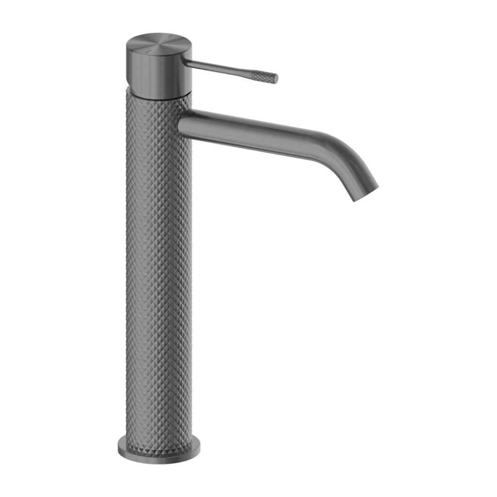 Nero NR251901aGR Opal Tall Basin Mixer - Graphite Gunmetal Grey