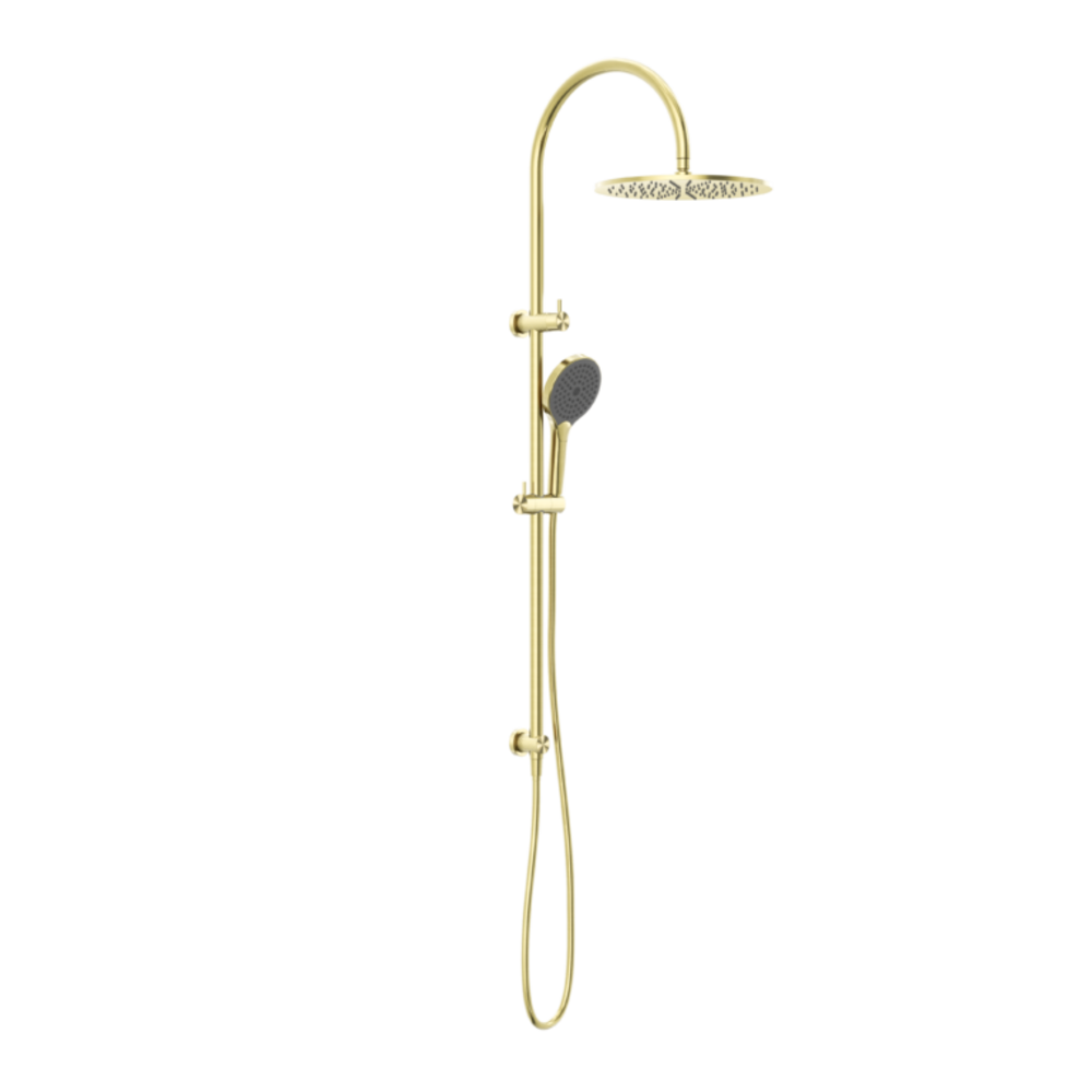 Nero Opal Twin Shower With Air Shower II Brushed Gold NR251905HBG