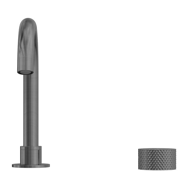 Nero NR252001GR Opal Progressive Basin Mixer - Gunmetal Grey
