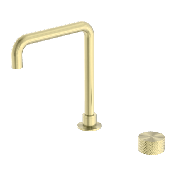 Nero NR252001aBG Opal Progressive Tall Basin Mixer Set - Brushed Gold
