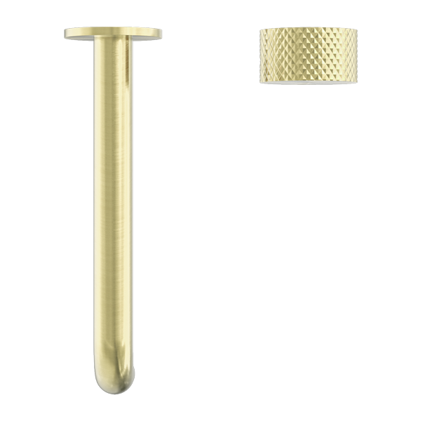 Nero Opal Progressive Wall Basin Mixer Set - Brushed Gold