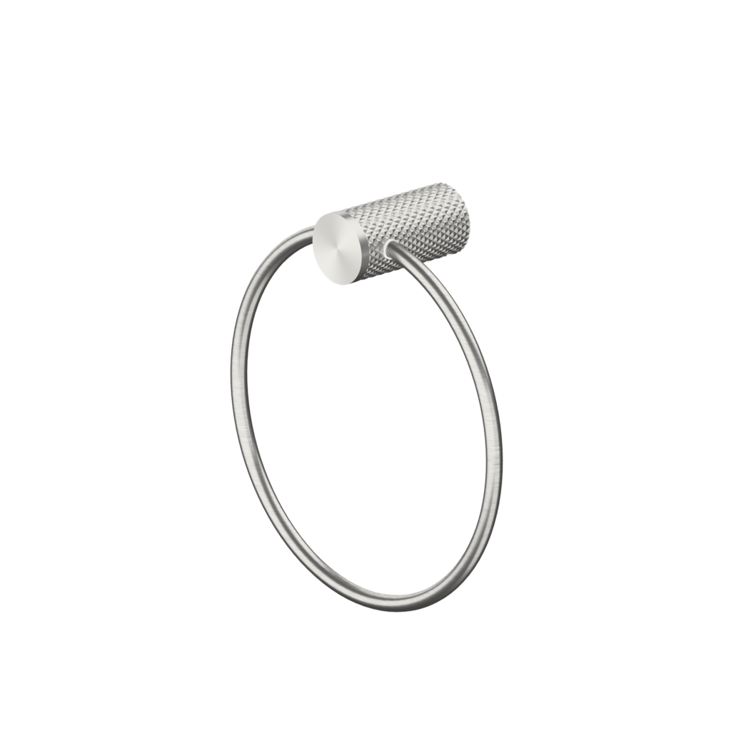 Nero NR2580aBN Opal Towel Ring - Brushed Nickel