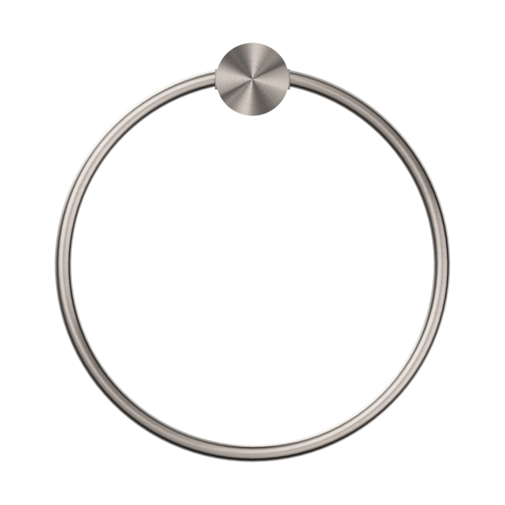 Nero NR2580aBN Opal Towel Ring - Brushed Nickel