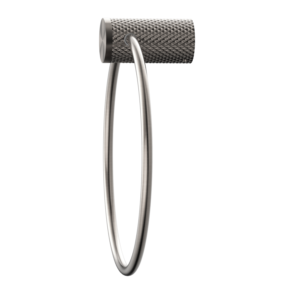 Nero NR2580aBN Opal Towel Ring - Brushed Nickel
