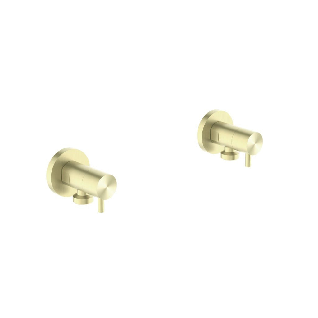 Nero NR262109dBG Washing Machine Tap Set - Brushed Gold