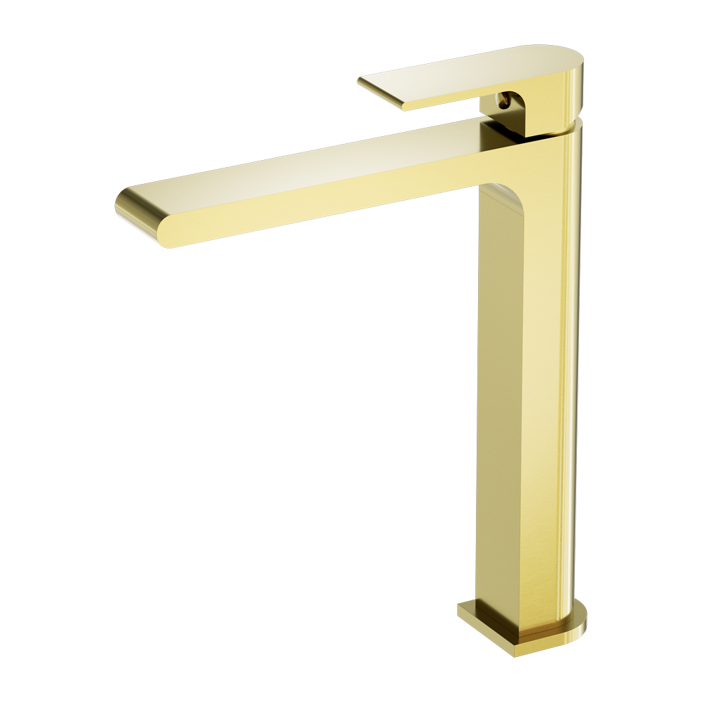 Nero NR321501aBG Bianca Tall Basin Mixer - Brushed Gold