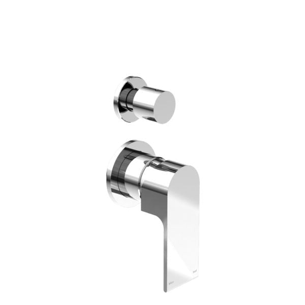 Nero NR321511GCH Bianca Shower / Bath Mixer with Diverter (Separate Backplates) - Chrome