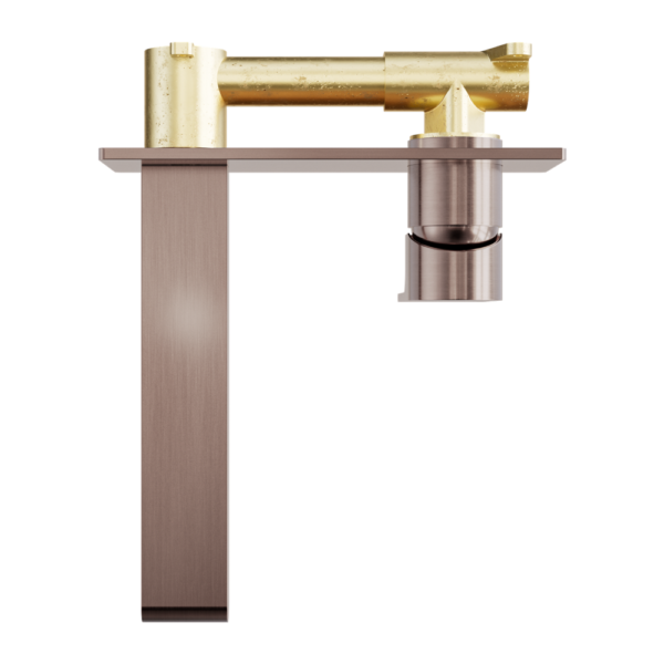 Nero Bianca Wall Basin/Bath Mixer - Brushed Bronze