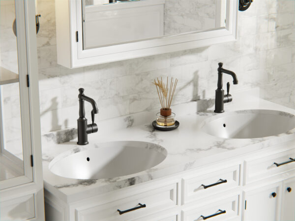 Nero York Basin Mixer Spout - Matte Black