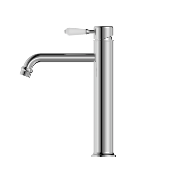 Nero York Straight Tall Basin Mixer - Chrome