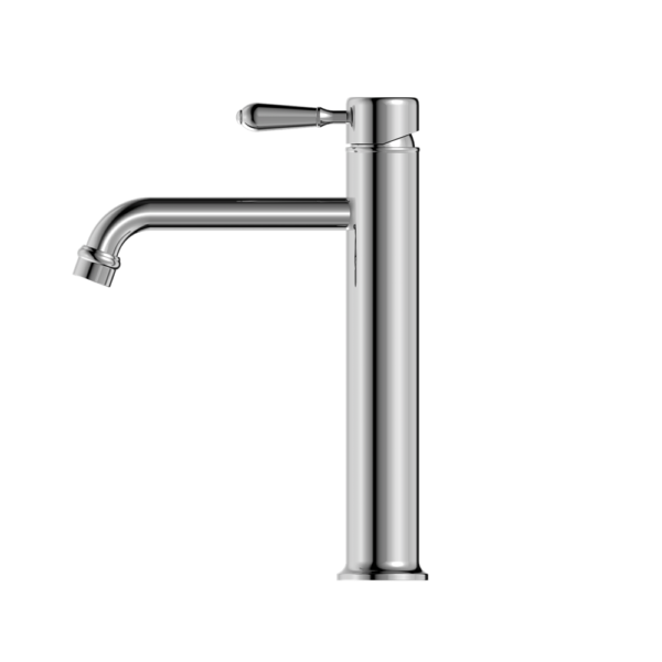 Nero York Straight Tall Basin Mixer - Chrome