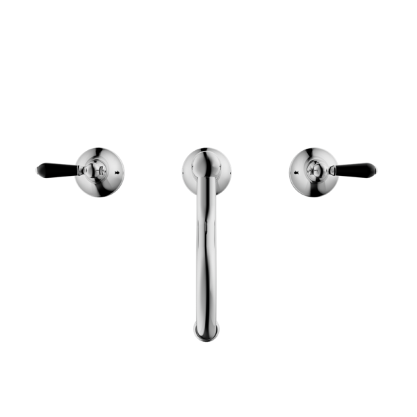 Nero York Basin Set - Chrome