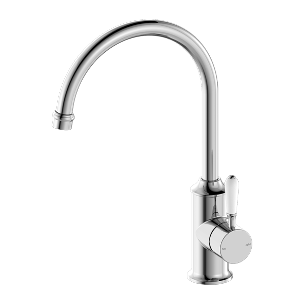 Nero York Kitchen Mixer Gooseneck Spout - Chrome