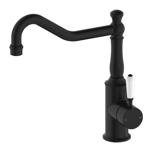 Nero York Kitchen Mixer Hook Spout - Matte Black