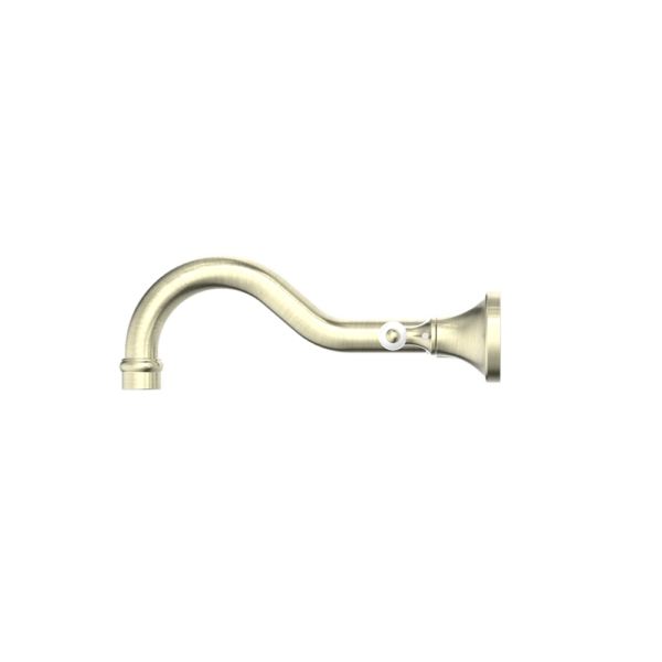 Nero York Wall Basin Set - Aged Brass