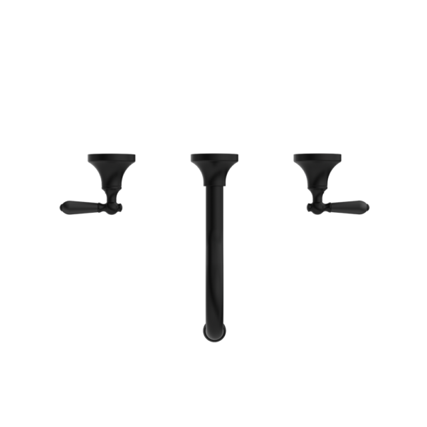 Nero York Wall Basin Set - Matte Black
