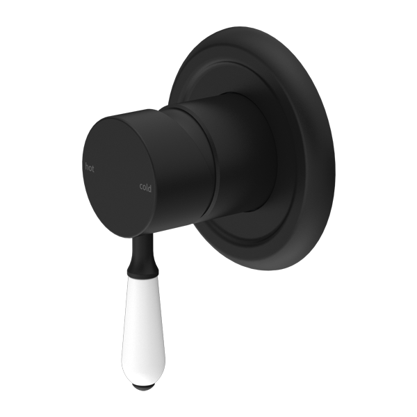 Nero York Shower Mixer With Lever - Matte Black