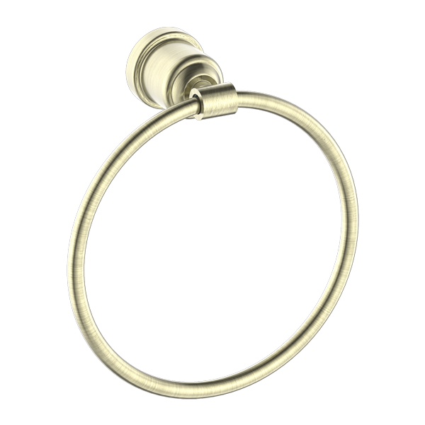 Nero NR6980AB York Towel Ring - Aged Brass