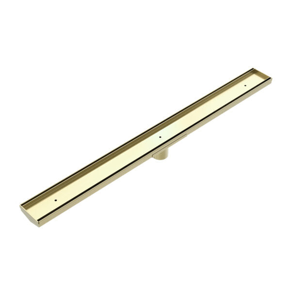 Nero NRFG002HSBG Tile Insert V Channel Floor Waste 50mm Outlet - Brushed Gold
