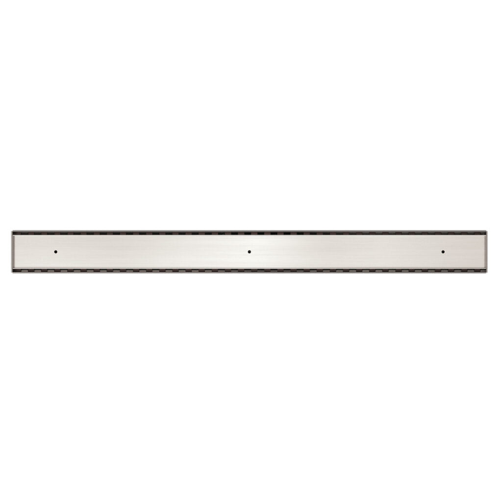 Nero NRFG002HSBN Tile Insert V Channel Floor Waste 50mm Outlet - Brushed Nickel