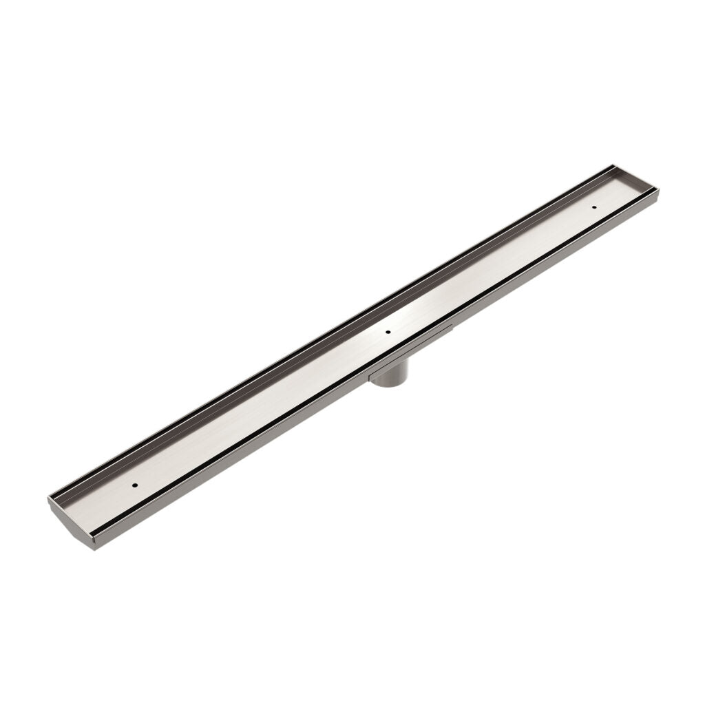 Nero NRFG002HSBN Tile Insert V Channel Floor Waste 50mm Outlet - Brushed Nickel