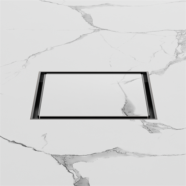 Nero NRFW008GM Tile Insert Floor Waste 100mm Outlet - Gunmetal Grey