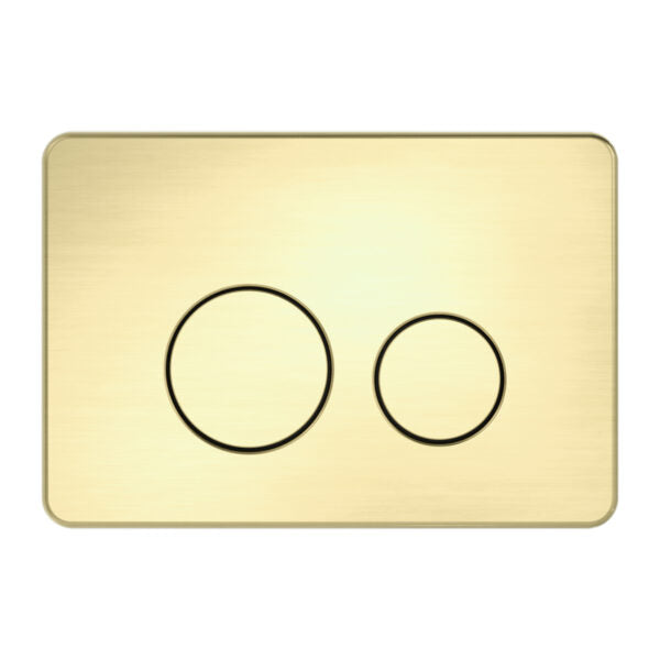 Nero NRPL001BG In Wall Toilet Push Plate - Brushed Gold