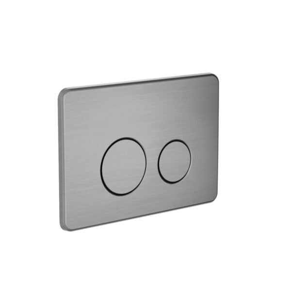 Nero NRPL001GM In Wall Toilet Push Plate - Gunmetal Grey