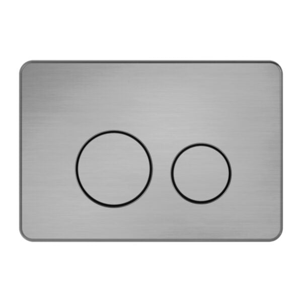 Nero NRPL001GM In Wall Toilet Push Plate - Gunmetal Grey