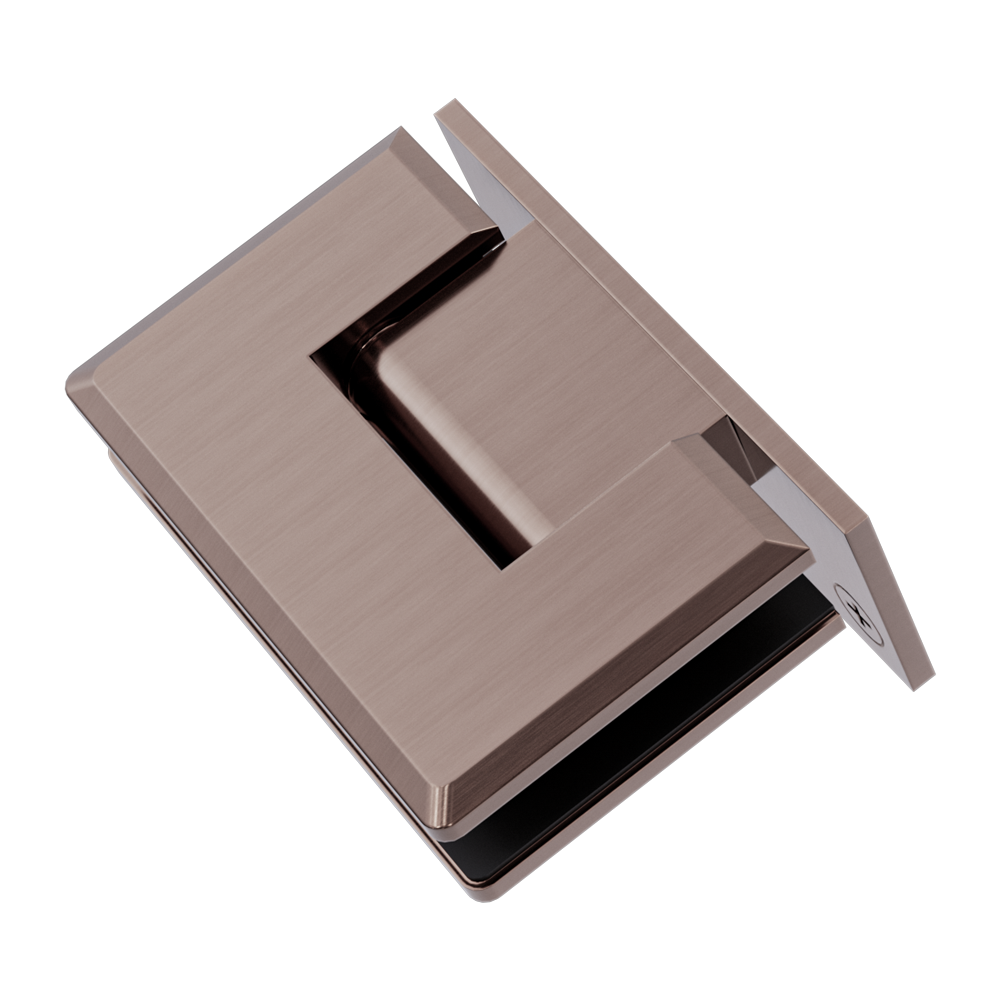 Nero NRSH101aBZ 90 Degree Glass To Wall Shower Hinge 10mm Glass - Brushed Bronze