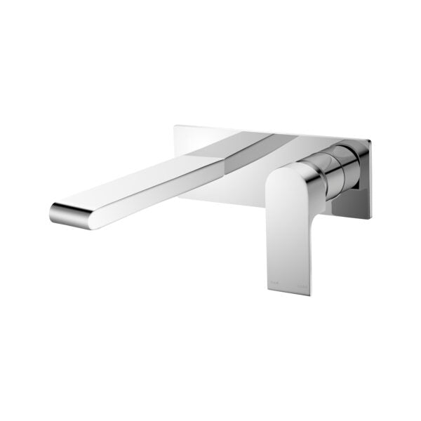 Nero Bianca Wall Basin/Bath Mixer - Chrome