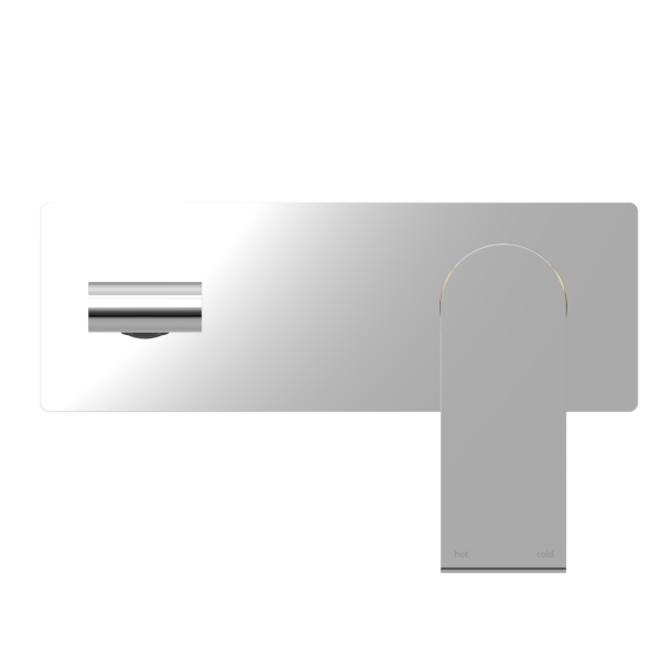 Nero Bianca Wall Basin/Bath Mixer - Chrome