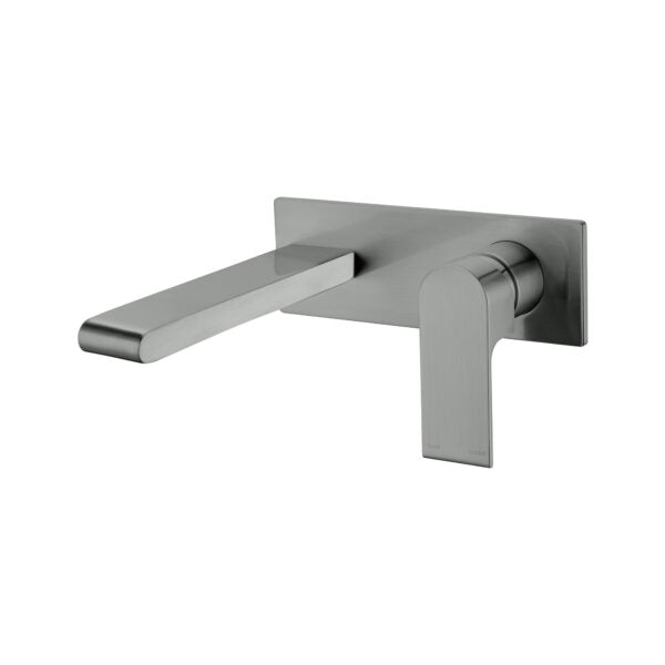 Nero Bianca Wall Basin/Bath Mixer - Gunmetal
