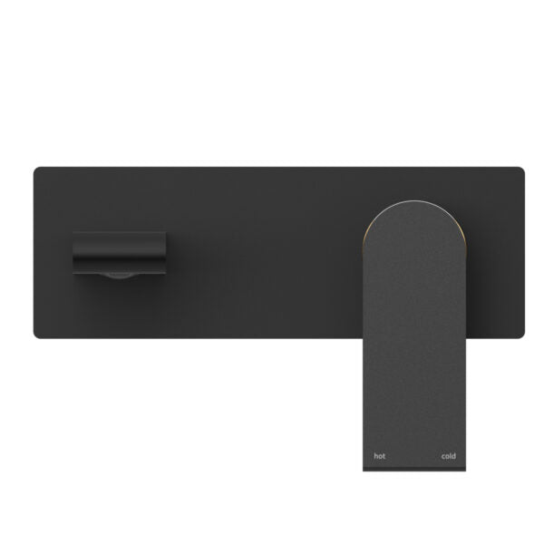Nero Bianca Wall Basin/Bath Mixer - Matte Black