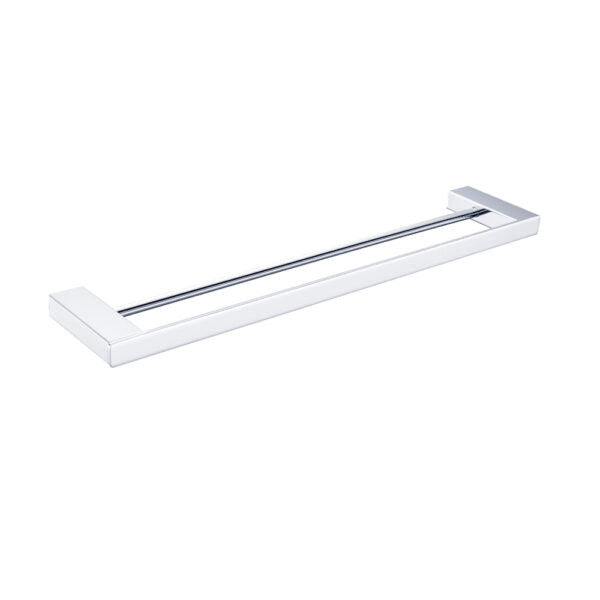 Nero Celia Double Towel Rail - Chrome