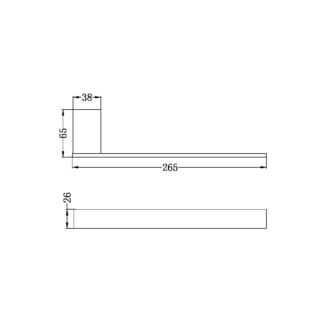 Nero NR4680CH Celia Hand Towel Rail - Chrome