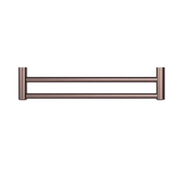 Nero Mecca Care 25mm Double Towel Grab Rail - Brushed Bronze