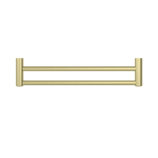 Nero Mecca Care 25mm Double Towel Grab Rail - Brushed Gold