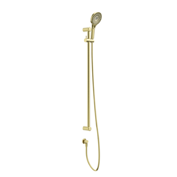 Nero Mecca Care Grab Rail and Adjustable Shower Rail Set - Brushed Gold