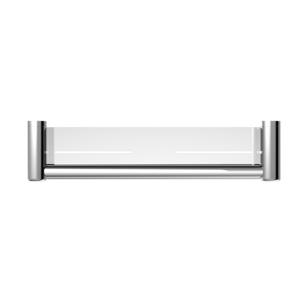 Nero Mecca Care 25mm Grab Rail with Shelf - Chrome
