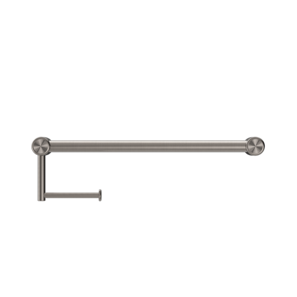 Nero Mecca Care 25mm Toilet Roll Rail - Brushed Nickel