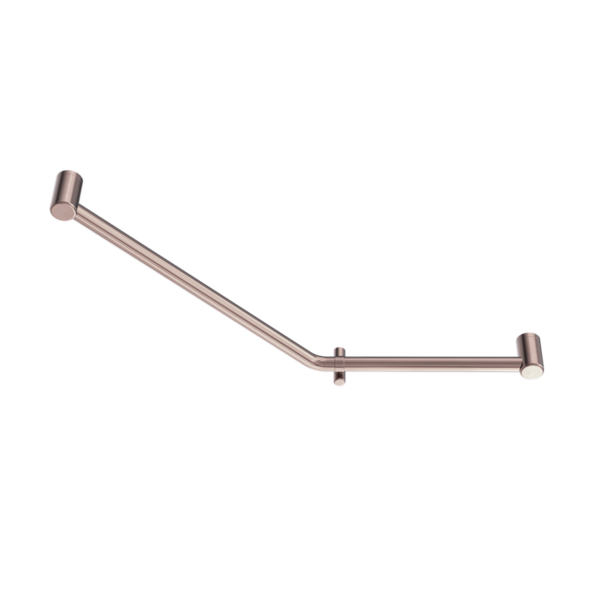Nero NRCR3245DBZ Mecca Care 32mm Ambulant 45 Degree Bent Tube Grab Rail - Brushed Bronze