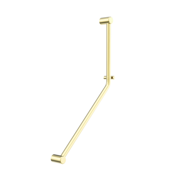 Nero NRCR3245DBG Mecca Care 32mm Ambulant 45 Degree Bent Tube Grab Rail - Brushed Gold