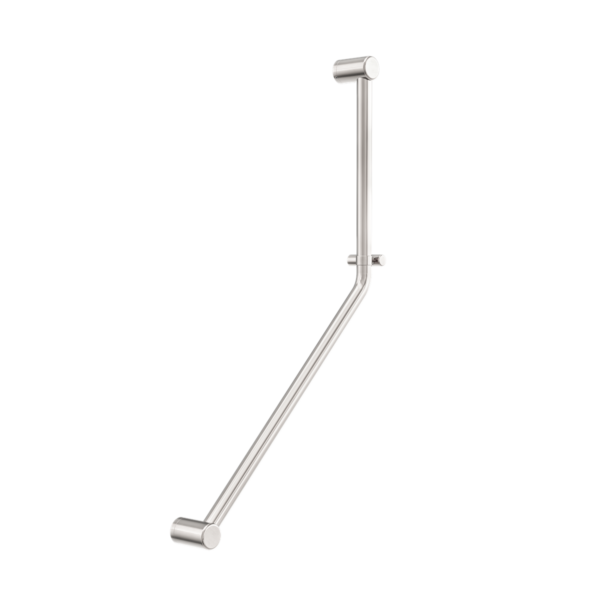 Nero NRCR3245DBN Mecca Care 32mm Ambulant 45 Degree Bent Tube Grab Rail - Brushed Nickel